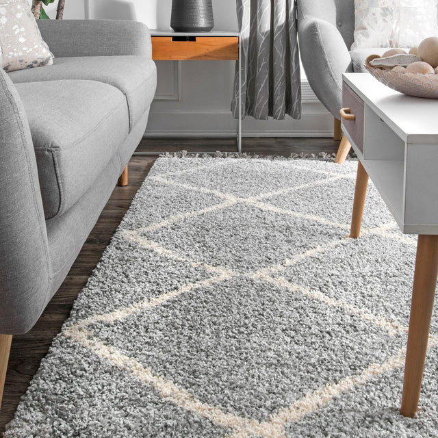 Nuloom Jessie Moroccan Lattice Nje1842A Gray Rug - Nuloom - gcdi08b - 406