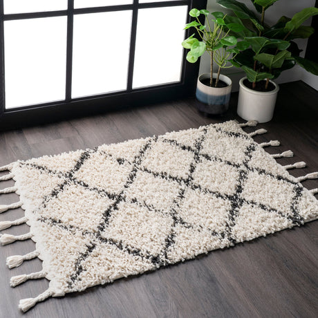 Nuloom Jessie Moroccan Lattice Nje1842B Off White Rug - Nuloom - gcdi08a - 203