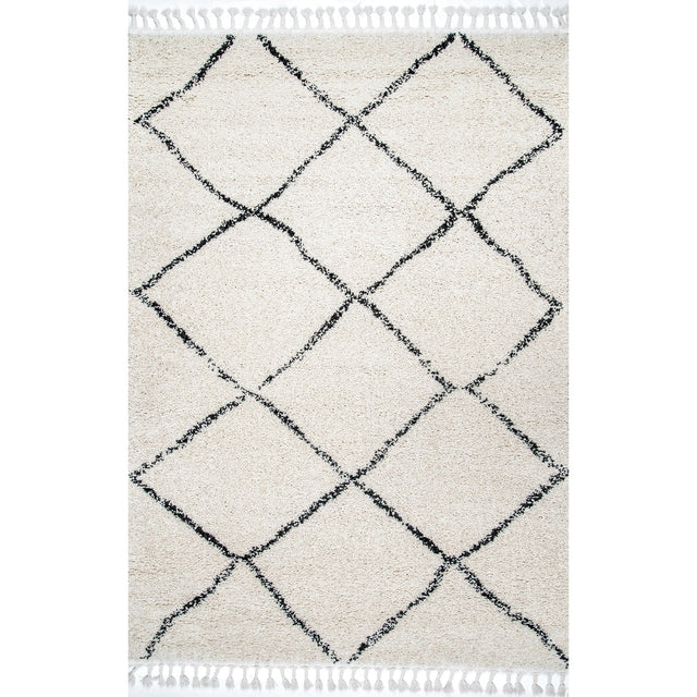 Nuloom Jessie Moroccan Lattice Nje1842B Off White Rug - Nuloom - gcdi08a - 203