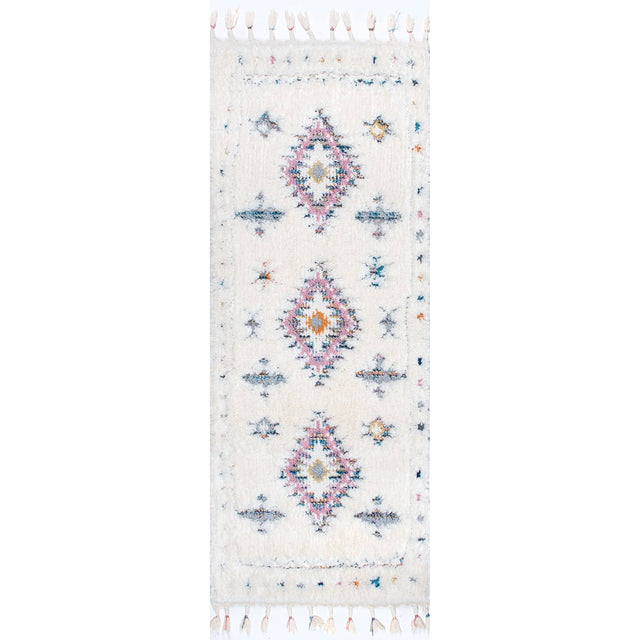 Nuloom Jocelyn Tribal Njo2983C White Rug - Nuloom - ozot01a - 203