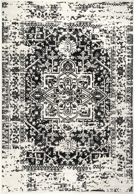 Nuloom Jordana Njo1728A Black And White Rug - Nuloom - ecrk21a - 406