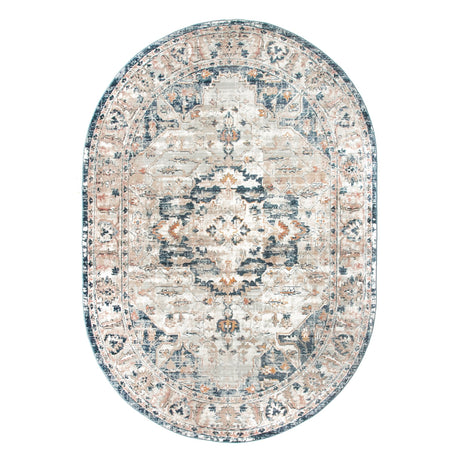 Nuloom Josephine Winged Cartouche Njo2380A Gray Rug - Nuloom - kksl06a - 305