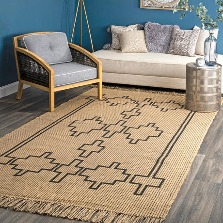 Nuloom Kamilah Nka3528A Natural Rug - Nuloom - tase02a - 508