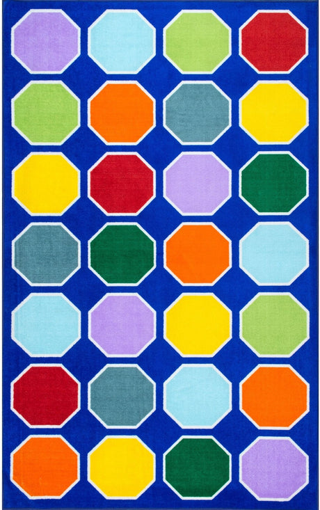 Nuloom Kecia Octagons Printed Nke2505A Blue Rug - Nuloom - mcgz15a - 3305