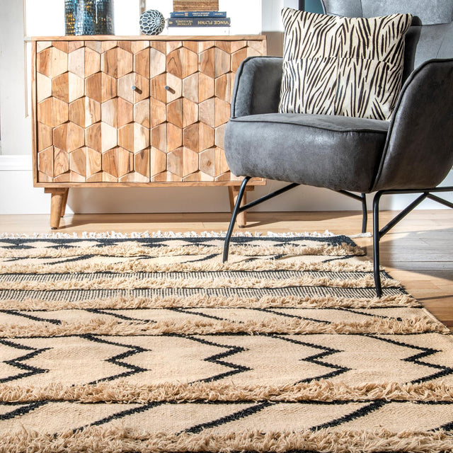 Nuloom Keily Stripes Nke3328A Tan Rug - Nuloom - spmo11a - 508