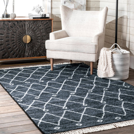 Nuloom Krystal Trellis Nkr2525A Navy Rug - Nuloom - mcmj02b - 4406