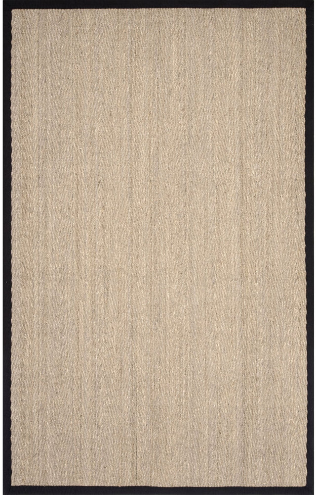 Nuloom Larnaca Seagrass Herringbone Nla2030A Black Rug - Nuloom - hjsg02b - 203