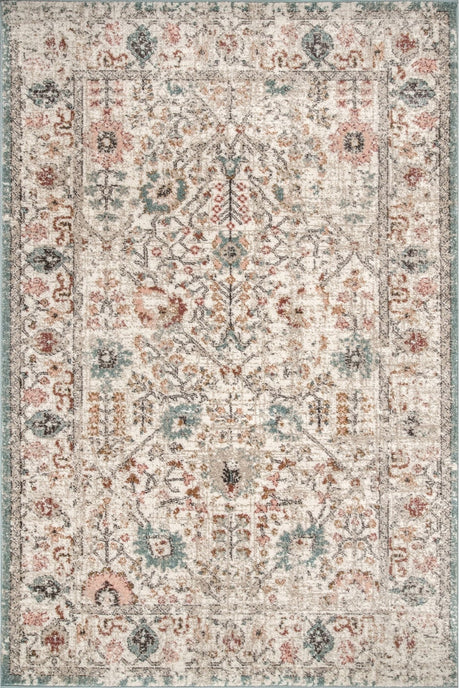 Nuloom Lenore Floral Nle1928A Beige Rug - Nuloom - grws03a - 305