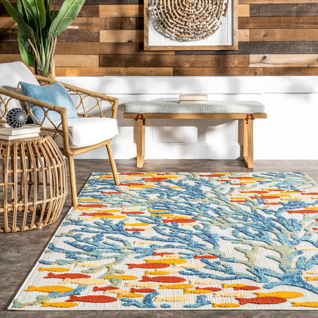 Nuloom Lidia Nautical Coral Nli2647A Blue Rug - Nuloom - mlcl22a - 508