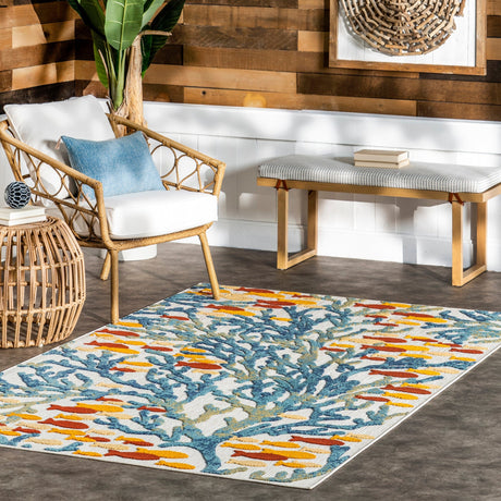 Nuloom Lidia Nautical Coral Nli2647A Blue Rug - Nuloom - mlcl22a - 508