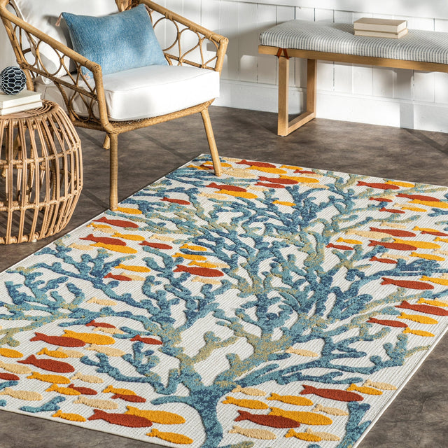 Nuloom Lidia Nautical Coral Nli2647A Blue Rug - Nuloom - mlcl22a - 508