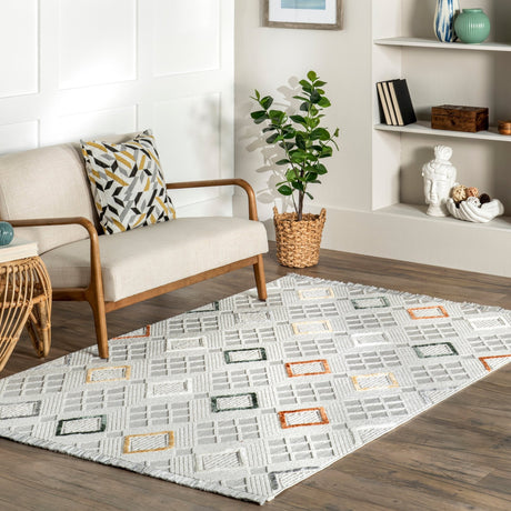 Nuloom Madge Tiled Nma1356A Light Gray Rug - Nuloom - acos12a - 508