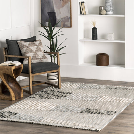 Nuloom Maira Textured Nma2317A Light Gray Rug - Nuloom - kkio09a - 508