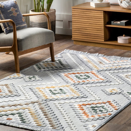 Nuloom Marceline Colorful Nma1352A Light Gray Rug - Nuloom - acos06a - 508