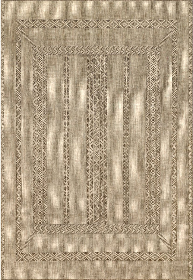 Nuloom Marcie Bohemian Borderd Nma1819A Beige Rug.