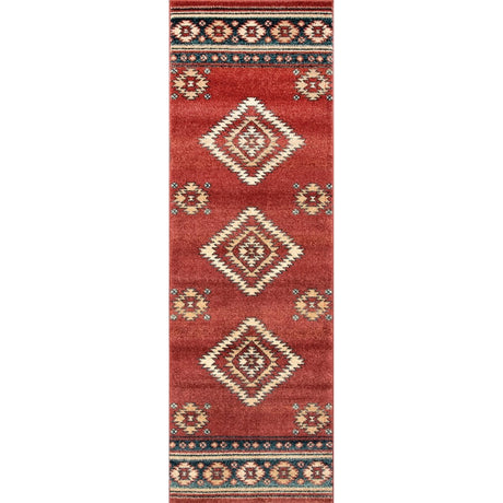 Nuloom Margene Tribal Nma3195A Red Rug.