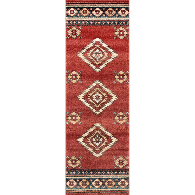 Nuloom Margene Tribal Nma3195A Red Rug.