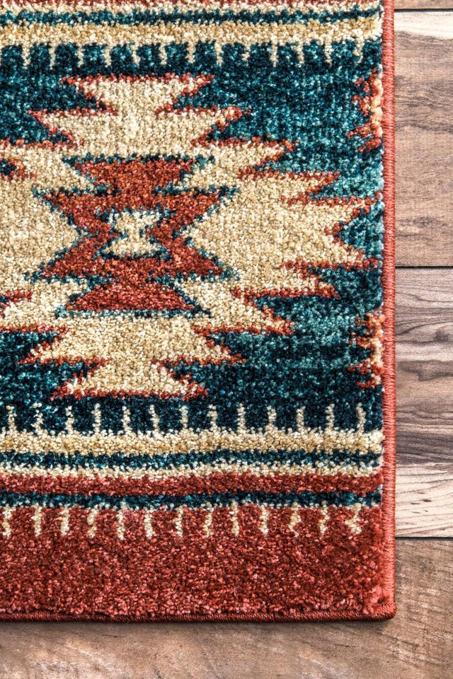 Nuloom Margene Tribal Nma3195A Red Rug.