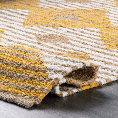 Nuloom Marla Denim And Nma1416D Yellow Rug.