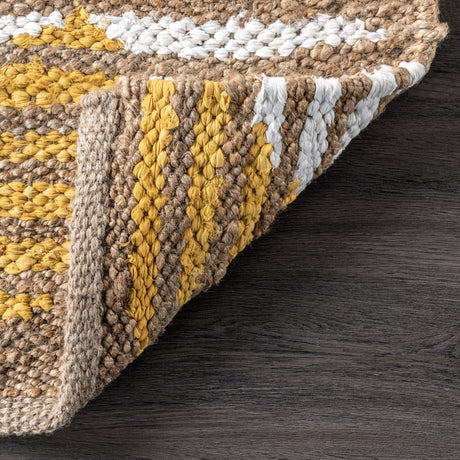 Nuloom Marla Denim And Nma1416D Yellow Rug.