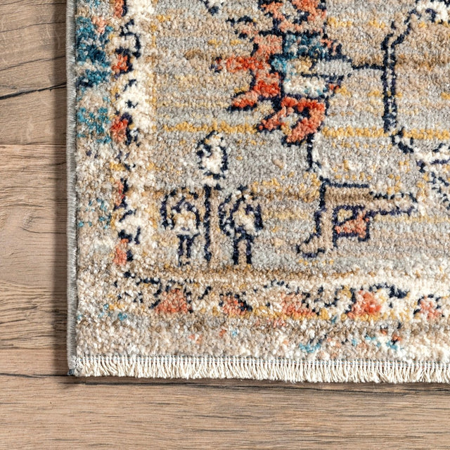 Nuloom Marley Cardinal Cartouche Nma2278A Beige Rug.