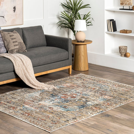 Nuloom Marley Cardinal Cartouche Nma2278A Beige Rug.