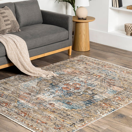 Nuloom Marley Cardinal Cartouche Nma2278A Beige Rug.