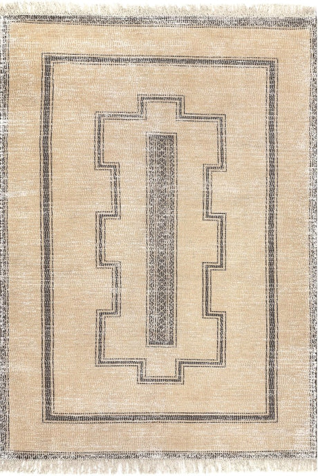 Nuloom Marlo Tribal Hand Woven Nma3488A Beige Rug.