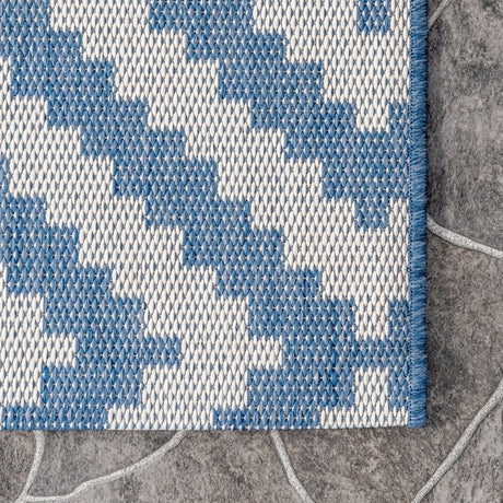 Nuloom Marybelle Tribal Trellis Nma2857B Blue Rug.