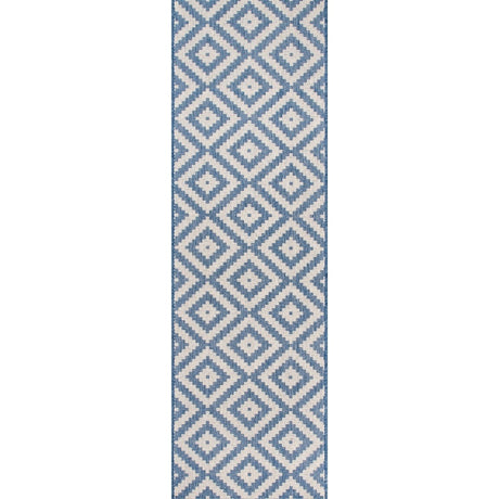 Nuloom Marybelle Tribal Trellis Nma2857B Blue Rug.