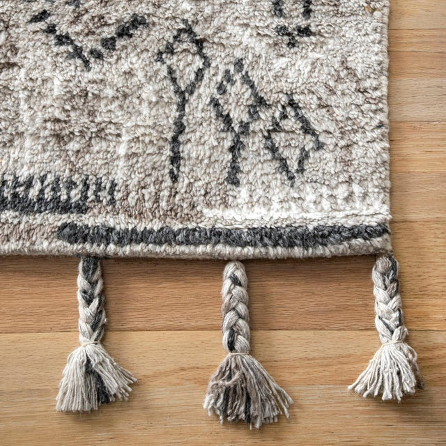 Nuloom Maurade Tribal Tale Nma3553A Gray Rug.