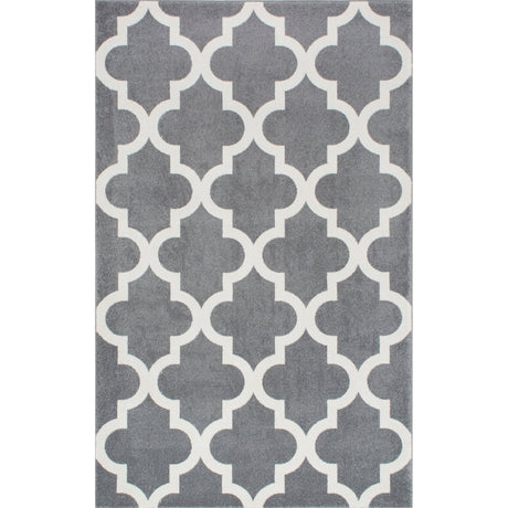 Nuloom Meeker Trellis Rzpl02A Gray Rug.