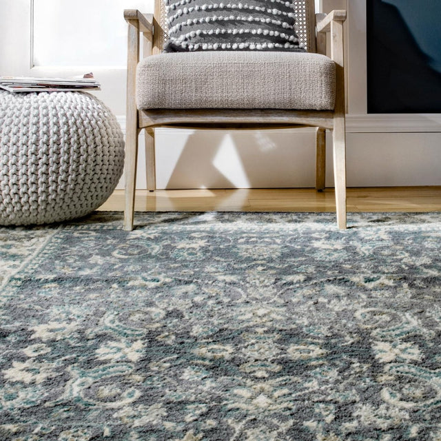 Nuloom Mikayla Classic Floral Nmi2904A Gray Rug.