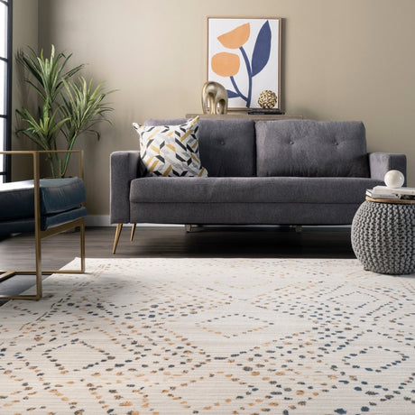 Nuloom Mila Moroccan Trellis Nmi1710A Beige Rug.