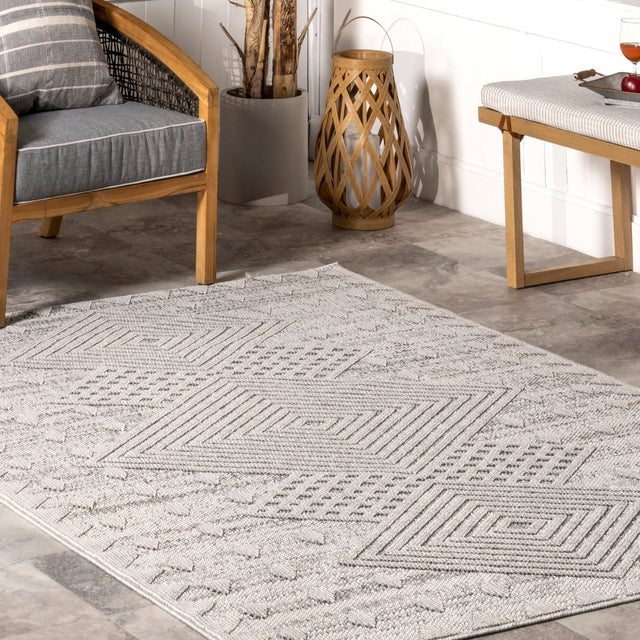 Nuloom Mindi Bold Nmi1658A Gray Rug - Nuloom - dkrw01a - 406