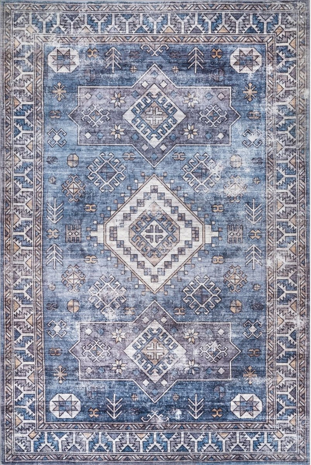 Nuloom Monika Aztec Nmo1578A Blue Rug.