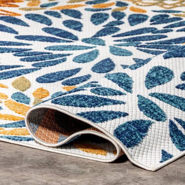 Nuloom Monique Floral Nmo2630A Blue Rug.