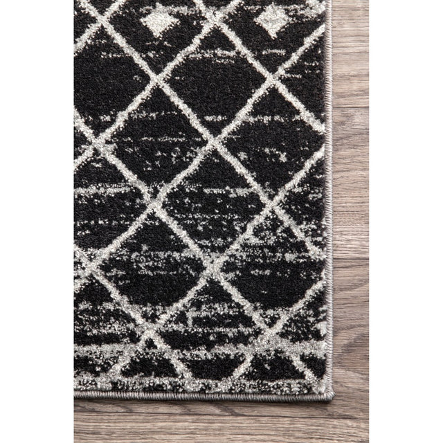 Nuloom Moroccan Blythe Nmo3123A Black Rug.