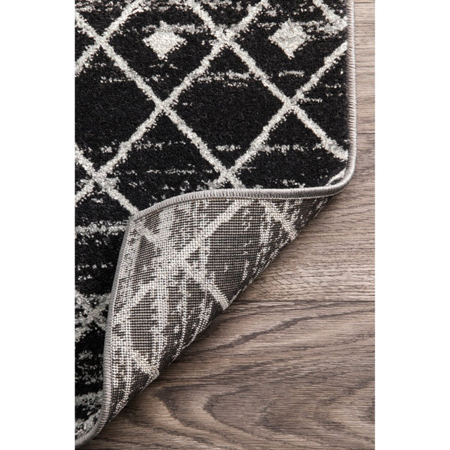 Nuloom Moroccan Blythe Nmo3123A Black Rug.