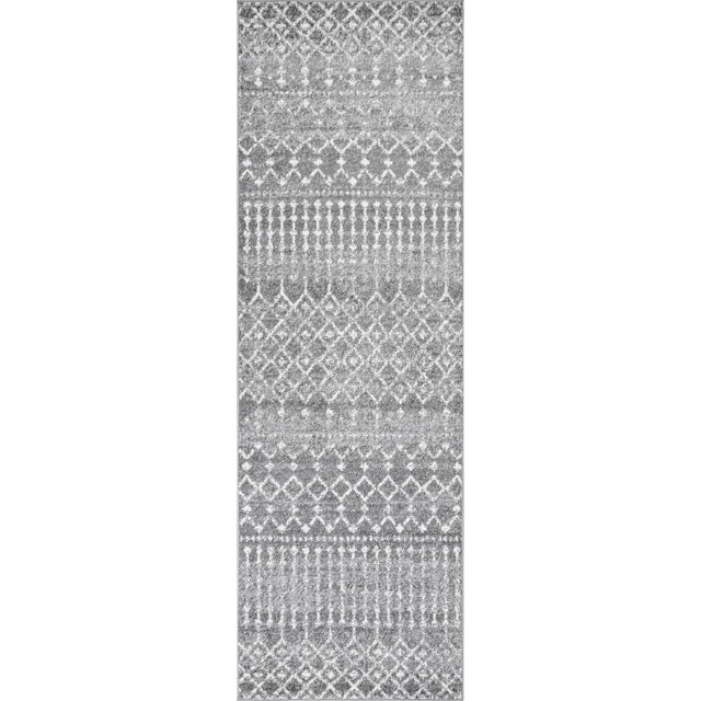 Nuloom Moroccan Blythe Nmo3123E Dark Gray Rug.