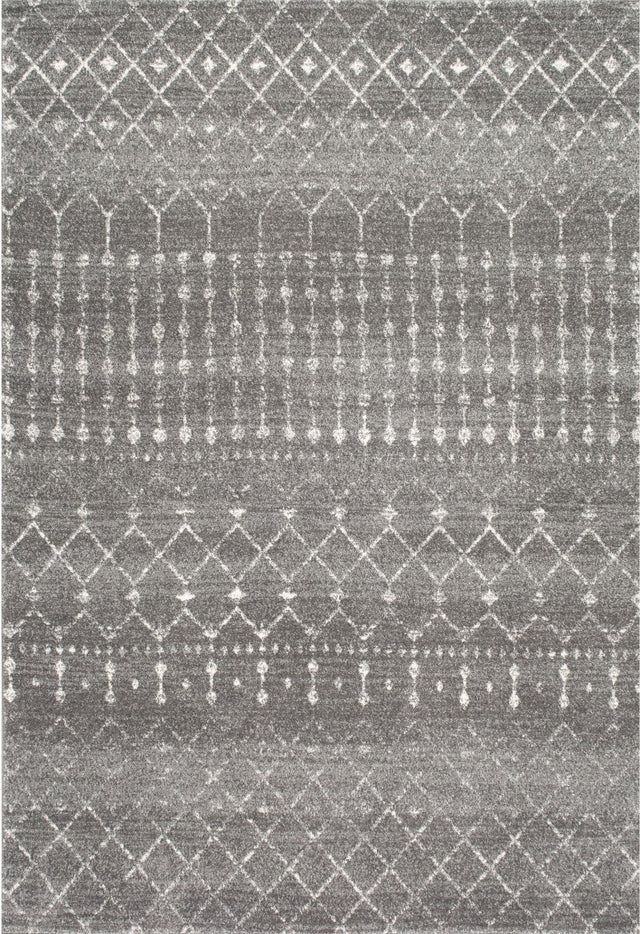 Nuloom Moroccan Blythe Nmo3123E Dark Gray Rug.