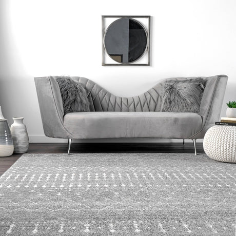 Nuloom Moroccan Blythe Nmo3123E Dark Gray Rug.