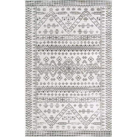 Nuloom Moroccan Frances Lpct09B Light Gray Rug.