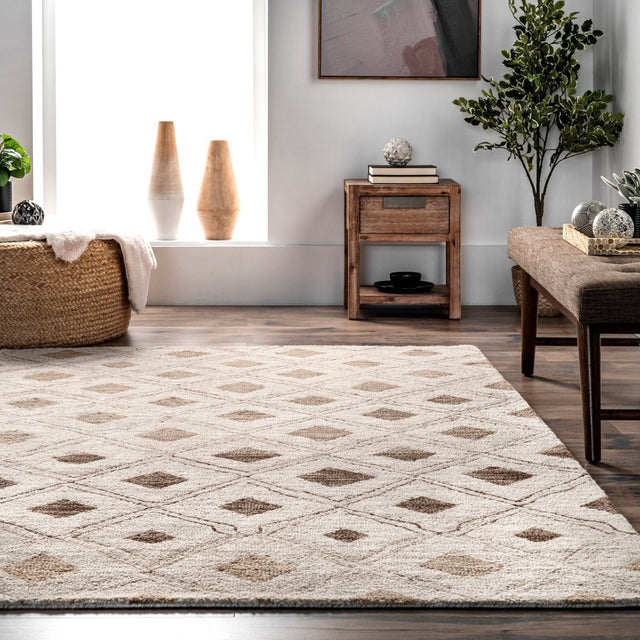 Nuloom Myla Trellis Nmy2595A Beige Rug.