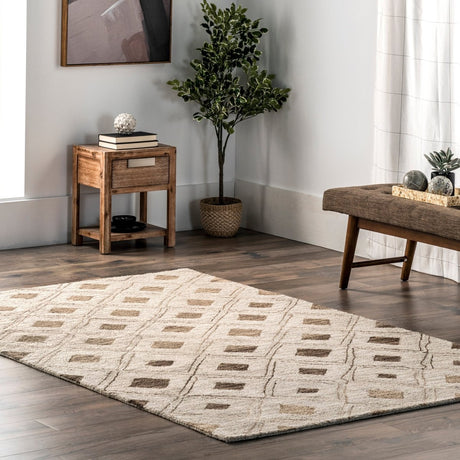 Nuloom Myla Trellis Nmy2595A Beige Rug.