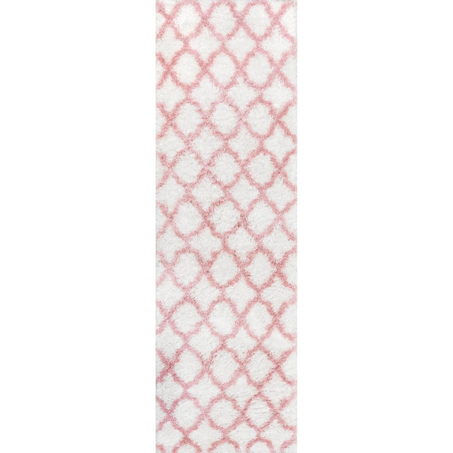 Nuloom Nelda Trellis Kids Nne2915A Baby Pink Rug.