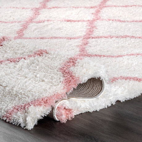 Nuloom Nelda Trellis Kids Nne2915A Baby Pink Rug.