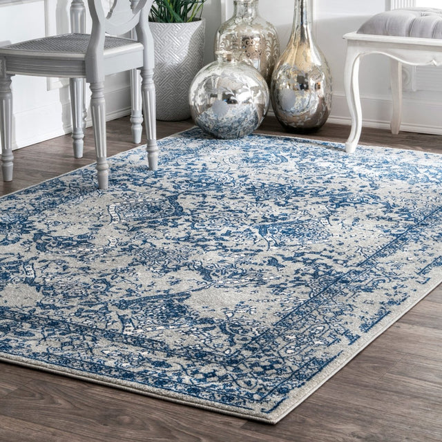 Nuloom Odell Vintage Nod3127C Light Blue Rug.