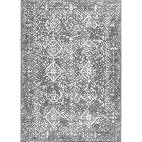 Nuloom Odell Vintage Nod3127E Silver Rug.