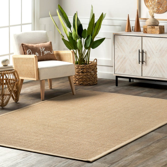 Nuloom Orsay Sisal Nor3630A Beige Rug.